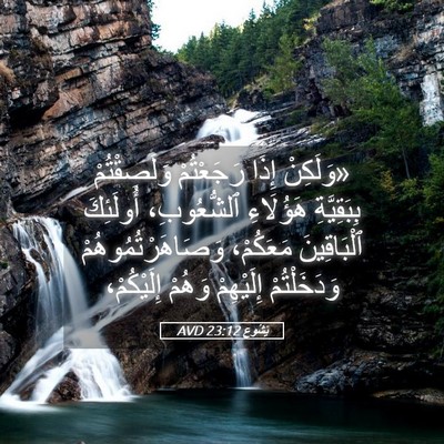 Picture 05 - يَشُوع 23:12 AVD - «وَلَكِنْ إِذَا - Bible Verse Picture