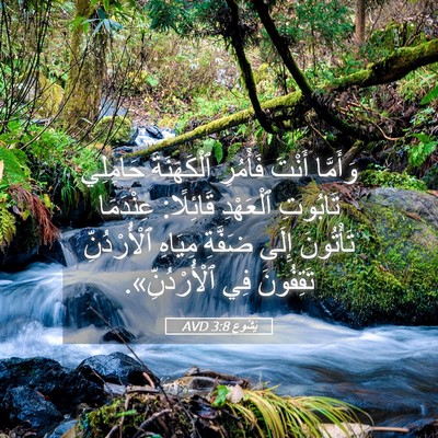 Picture 05 - يَشُوع 3:8 AVD - وَأَمَّا أَنْتَ فَأْمُرِ - Bible Verse Picture
