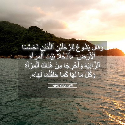 Picture 05 - يَشُوع 6:22 AVD - وَقَالَ يَشُوعُ - Bible Verse Picture