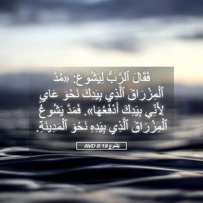 Picture 05 - يَشُوع 8:18 AVD - فَقَالَ ٱلرَّبُّ - Bible Verse Picture