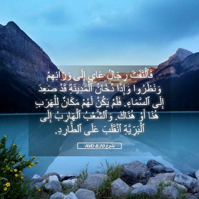 Picture 05 - يَشُوع 8:20 AVD - فَٱلْتَفَتَ رِجَالُ عَايٍ - Bible Verse Picture