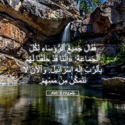 Picture 05 - يَشُوع 9:19 AVD - فَقَالَ جَمِيعُ - Bible Verse Picture
