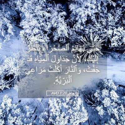 Picture 05 - يُوئِيل 1:20 AVD - حَتَّى بَهَائِمُ - Bible Verse Picture