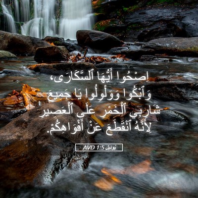 Picture 05 - يُوئِيل 1:5 AVD - اِصْحُوا أَيُّهَا - Bible Verse Picture