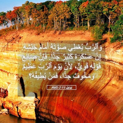 Picture 05 - يُوئِيل 2:11 AVD - وَٱلرَّبُّ يُعْطِي - Bible Verse Picture