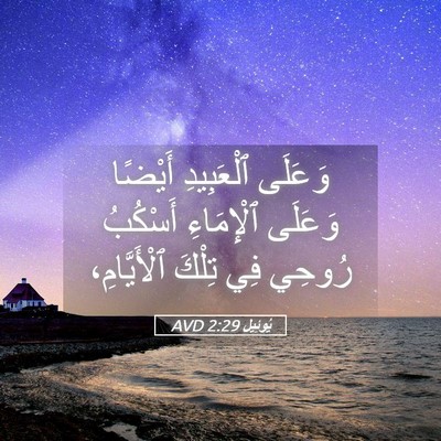 Picture 05 - يُوئِيل 2:29 AVD - وَعَلَى ٱلْعَبِيدِ - Bible Verse Picture