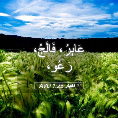 Picture 05 - ١ أخبار 1:25 AVD - عَابِرُ، فَالَجُ، - Bible Verse Picture