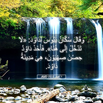 Picture 05 - ١ أخبار 11:5 AVD - وَقَالَ سُكَّانُ يَبُوسَ - Bible Verse Picture