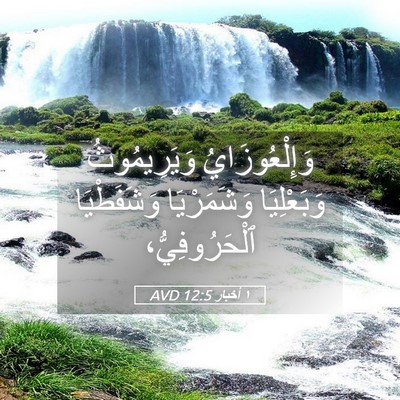 Picture 05 - ١ أخبار 12:5 AVD - وَإِلْعُوزَايُ - Bible Verse Picture