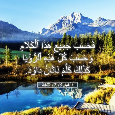 Picture 05 - ١ أخبار 17:15 AVD - فَحَسَبَ جَمِيعِ هَذَا - Bible Verse Picture