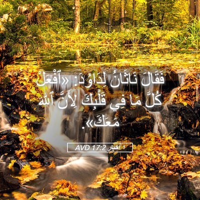 Picture 05 - ١ أخبار 17:2 AVD - فَقَالَ نَاثَانُ - Bible Verse Picture