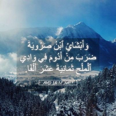 Picture 05 - ١ أخبار 18:12 AVD - وَأَبْشَايُ ٱبْنُ - Bible Verse Picture