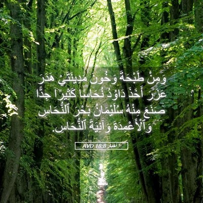 Picture 05 - ١ أخبار 18:8 AVD - وَمِنْ طَبْحَةَ وَخُونَ - Bible Verse Picture