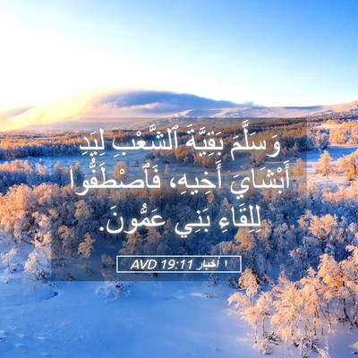 Picture 05 - ١ أخبار 19:11 AVD - وَسَلَّمَ بَقِيَّةَ - Bible Verse Picture