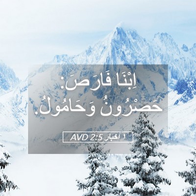 Picture 05 - ١ أخبار 2:5 AVD - اِبْنَا فَارَصَ: حَصْرُونُ - Bible Verse Picture