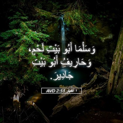 Picture 05 - ١ أخبار 2:51 AVD - وَسَلْمَا أَبُو بَيْتِ - Bible Verse Picture