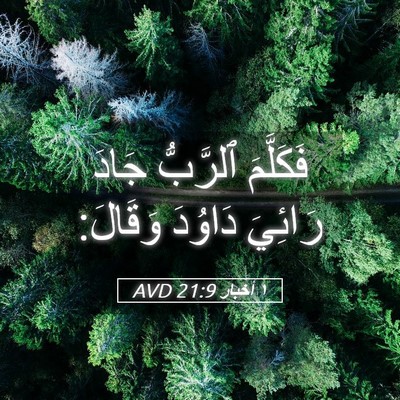 Picture 05 - ١ أخبار 21:9 AVD - فَكَلَّمَ ٱلرَّبُّ جَادَ - Bible Verse Picture