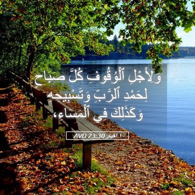 Picture 05 - ١ أخبار 23:30 AVD - وَلِأَجْلِ ٱلْوُقُوفِ - Bible Verse Picture