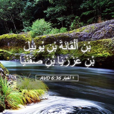 Picture 05 - ١ أخبار 6:36 AVD - بْنِ أَلْقَانَةَ بْنِ - Bible Verse Picture