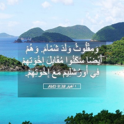Picture 05 - ١ أخبار 9:38 AVD - وَمِقْلُوثُ وَلَدَ - Bible Verse Picture