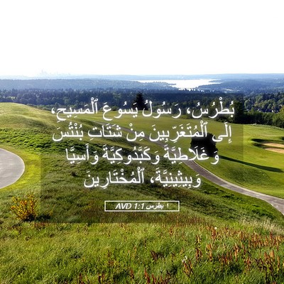 Picture 05 - ١ بطرس 1:1 AVD - بُطْرُسُ، رَسُولُ يَسُوعَ - Bible Verse Picture