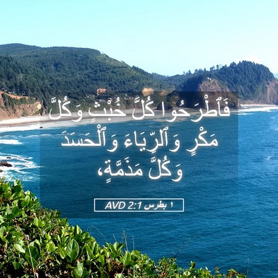 Picture 05 - ١ بطرس 2:1 AVD - فَٱطْرَحُوا كُلَّ خُبْثٍ - Bible Verse Picture