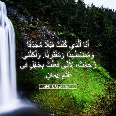 Picture 05 - ١ تيموثاوس 1:13 AVD - أَنَا ٱلَّذِي كُنْتُ - Bible Verse Picture