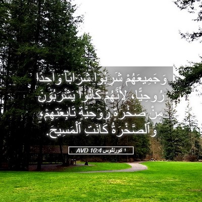 Picture 05 - ١ كورنثوس 10:4 AVD - وَجَمِيعَهُمْ شَرِبُوا - Bible Verse Picture