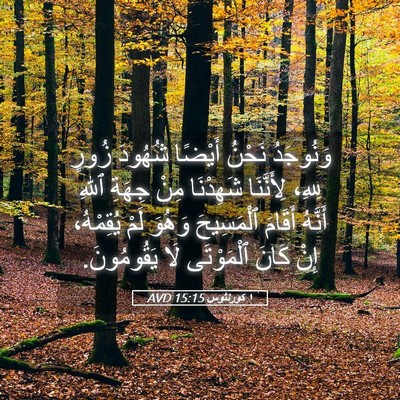 Picture 05 - ١ كورنثوس 15:15 AVD - وَنُوجَدُ نَحْنُ أَيْضًا - Bible Verse Picture