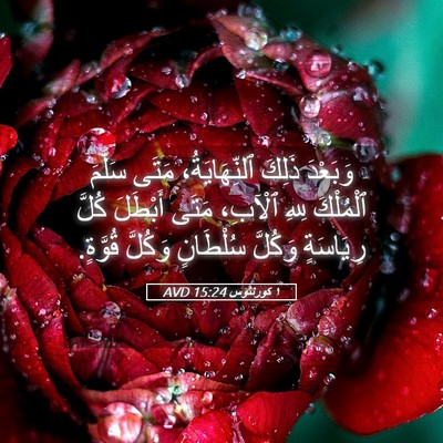 Picture 05 - ١ كورنثوس 15:24 AVD - وَبَعْدَ ذَلِكَ - Bible Verse Picture