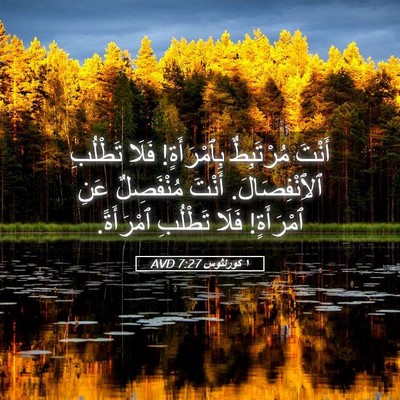 Picture 05 - ١ كورنثوس 7:27 AVD - أَنْتَ مُرْتَبِطٌ - Bible Verse Picture
