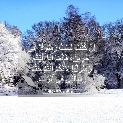 Picture 05 - ١ كورنثوس 9:2 AVD - إِنْ كُنْتُ لَسْتُ - Bible Verse Picture