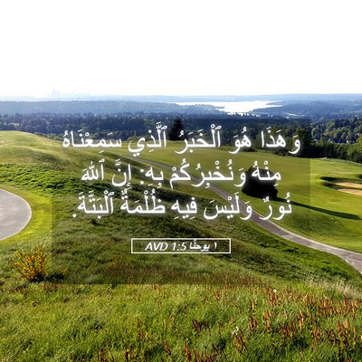 Picture 05 - ١ يوحنَّا 1:5 AVD - وَهَذَا هُوَ ٱلْخَبَرُ - Bible Verse Picture