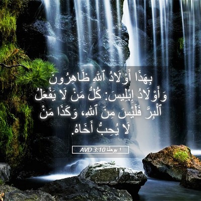 Picture 05 - ١ يوحنَّا 3:10 AVD - بِهَذَا أَوْلَادُ ٱللهِ - Bible Verse Picture