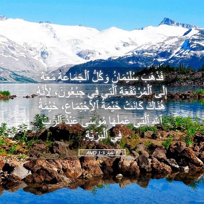 Picture 05 - ٢ أخبار 1:3 AVD - فَذَهَبَ سُلَيْمَانُ - Bible Verse Picture