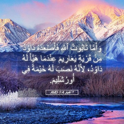 Picture 05 - ٢ أخبار 1:4 AVD - وَأَمَّا تَابُوتُ ٱللهِ - Bible Verse Picture