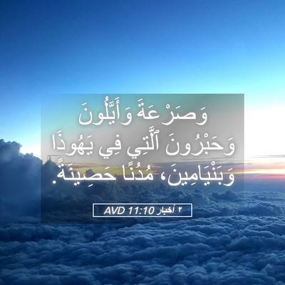 Picture 05 - ٢ أخبار 11:10 AVD - وَصَرْعَةَ وَأَيَّلُونَ - Bible Verse Picture