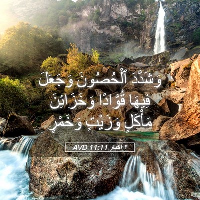 Picture 05 - ٢ أخبار 11:11 AVD - وَشَدَّدَ ٱلْحُصُونَ - Bible Verse Picture