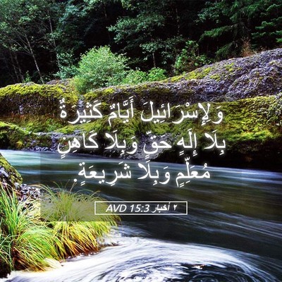 Picture 05 - ٢ أخبار 15:3 AVD - وَلِإِسْرَائِيلَ أَيَّامٌ - Bible Verse Picture