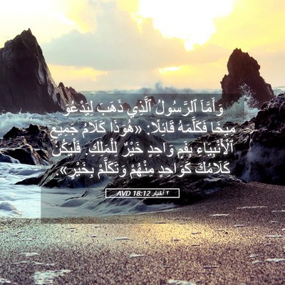 Picture 05 - ٢ أخبار 18:12 AVD - وَأَمَّاَ ٱلرَّسُولُ - Bible Verse Picture