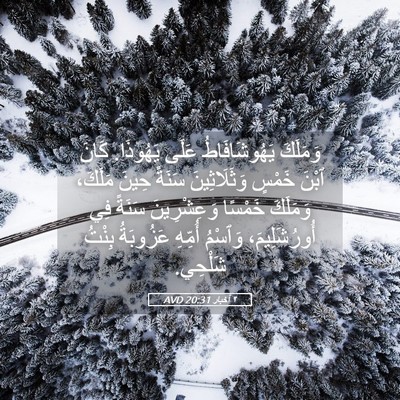 Picture 05 - ٢ أخبار 20:31 AVD - وَمَلَكَ يَهُوشَافَاطُ - Bible Verse Picture