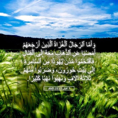 Picture 05 - ٢ أخبار 25:13 AVD - وَأَمَّا ٱلرِّجَالُ - Bible Verse Picture