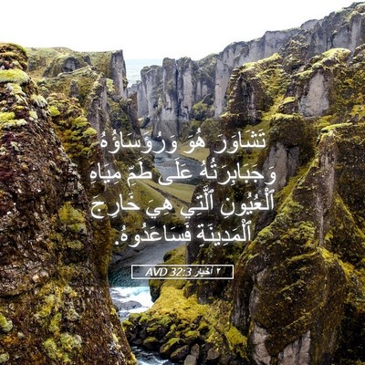Picture 05 - ٢ أخبار 32:3 AVD - تَشَاوَرَ هُوَ - Bible Verse Picture