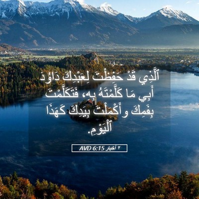 Picture 05 - ٢ أخبار 6:15 AVD - ٱلَّذِي قَدْ حَفِظْتَ - Bible Verse Picture
