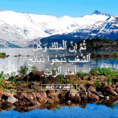 Picture 05 - ٢ أخبار 7:4 AVD - ثُمَّ إِنَّ ٱلْمَلِكَ - Bible Verse Picture