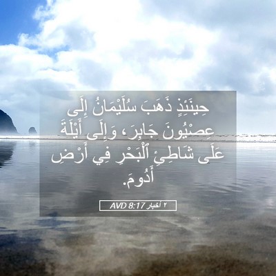 Picture 05 - ٢ أخبار 8:17 AVD - حِينَئِذٍ ذَهَبَ - Bible Verse Picture