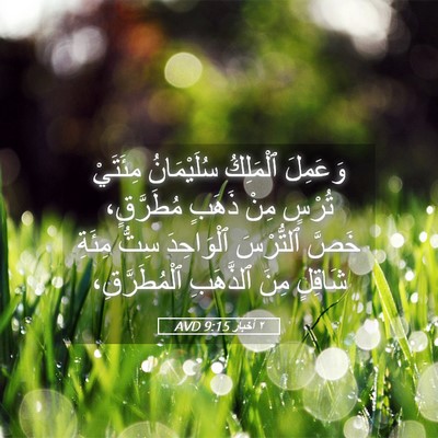 Picture 05 - ٢ أخبار 9:15 AVD - وَعَمِلَ ٱلْمَلِكُ - Bible Verse Picture