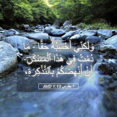 Picture 05 - ٢ بطرس 1:13 AVD - وَلَكِنِّي أَحْسِبُهُ - Bible Verse Picture