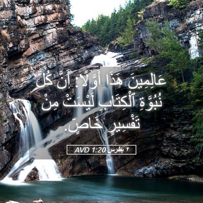 Picture 05 - ٢ بطرس 1:20 AVD - عَالِمِينَ هَذَا أَوَّلًا: - Bible Verse Picture