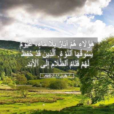 Picture 05 - ٢ بطرس 2:17 AVD - هَؤُلَاءِ هُمْ آبَارٌ - Bible Verse Picture